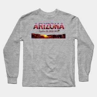 Arizona Sun Spirit slogan shirt, Wild West Long Sleeve T-Shirt